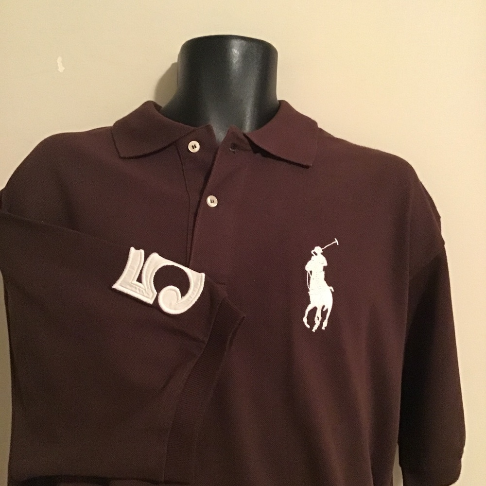 🔥🔥polo Ralph Lauren size XXL mint condition, brown polo - Picture 1 of 4